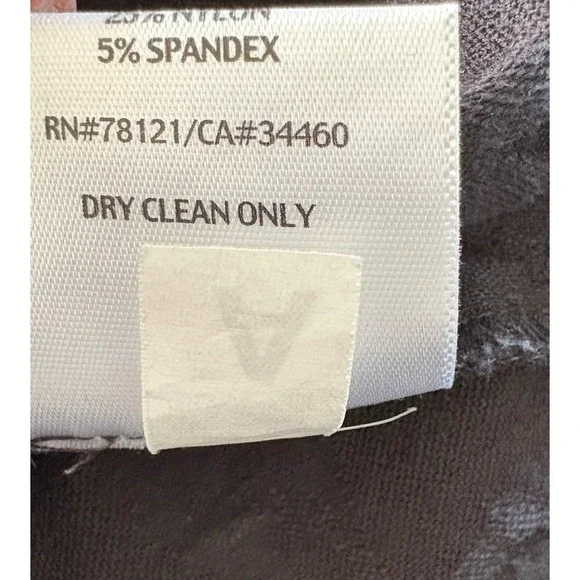 Eileen Fisher Black Printed High Waisted Cropped Cotton Pants Size XL - Picture 5 of 9